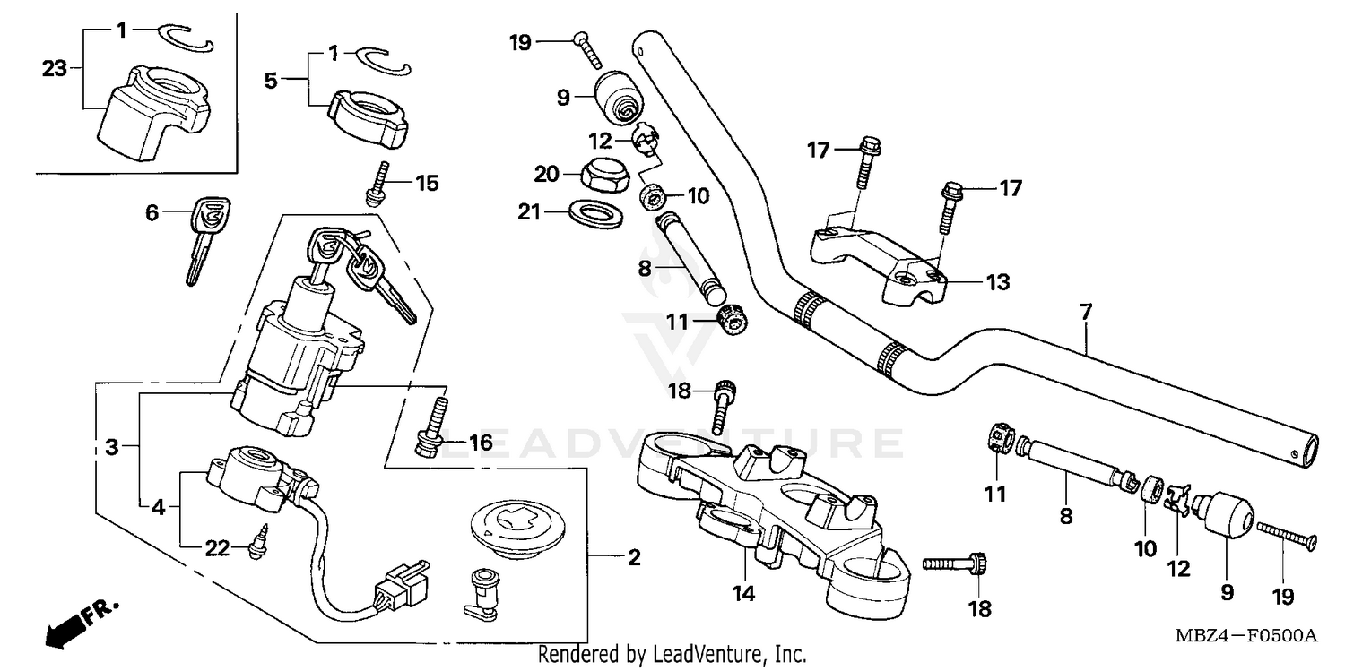 HANDLEBAR + TOP BRIDGE