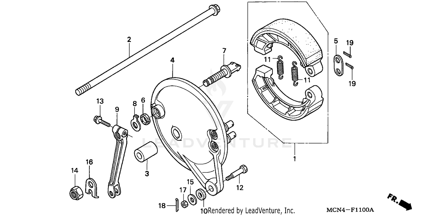 REAR BRAKE PANEL