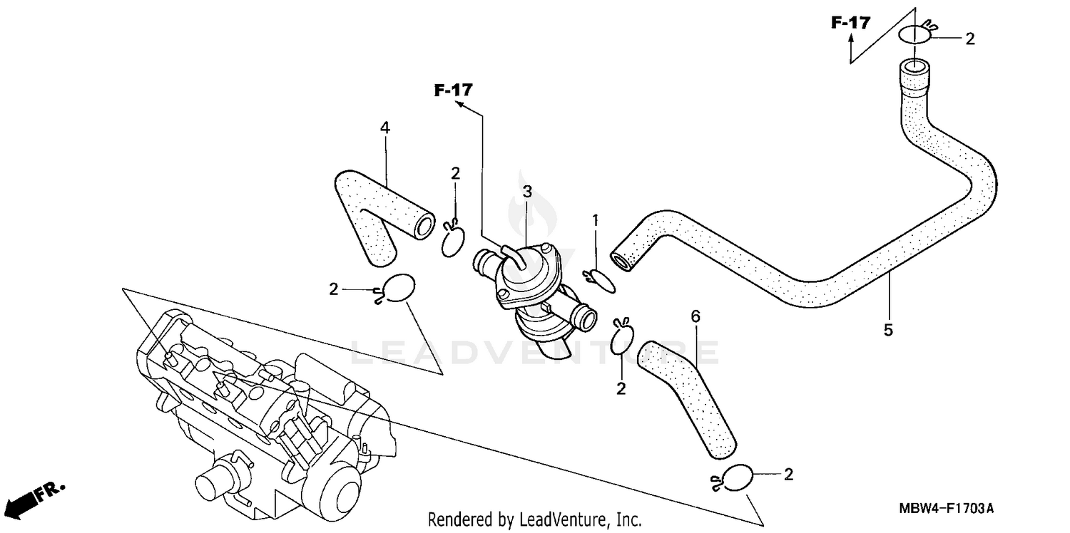 AIR INJECTION CONTROL VALVE ('99-'00)