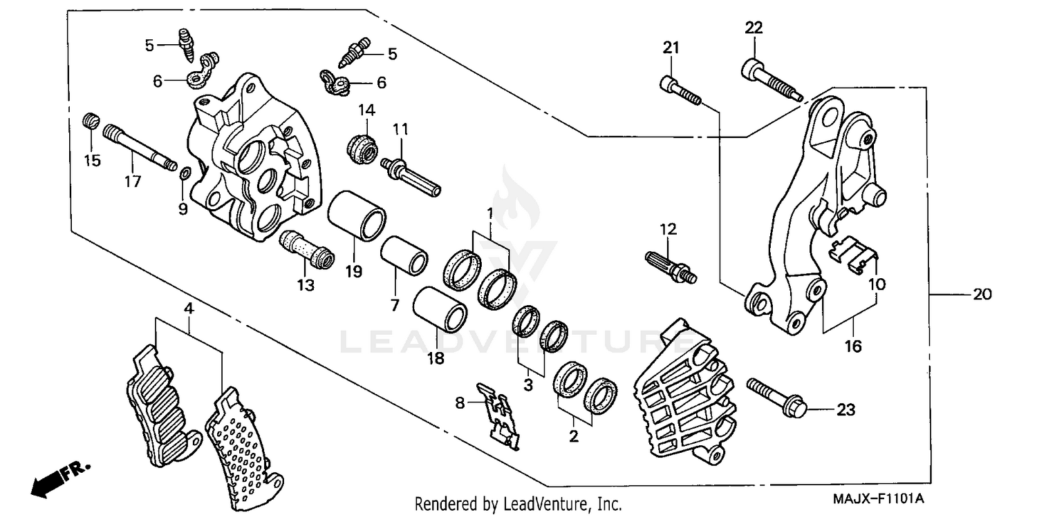 FRONT BRAKE CALIPER (2)