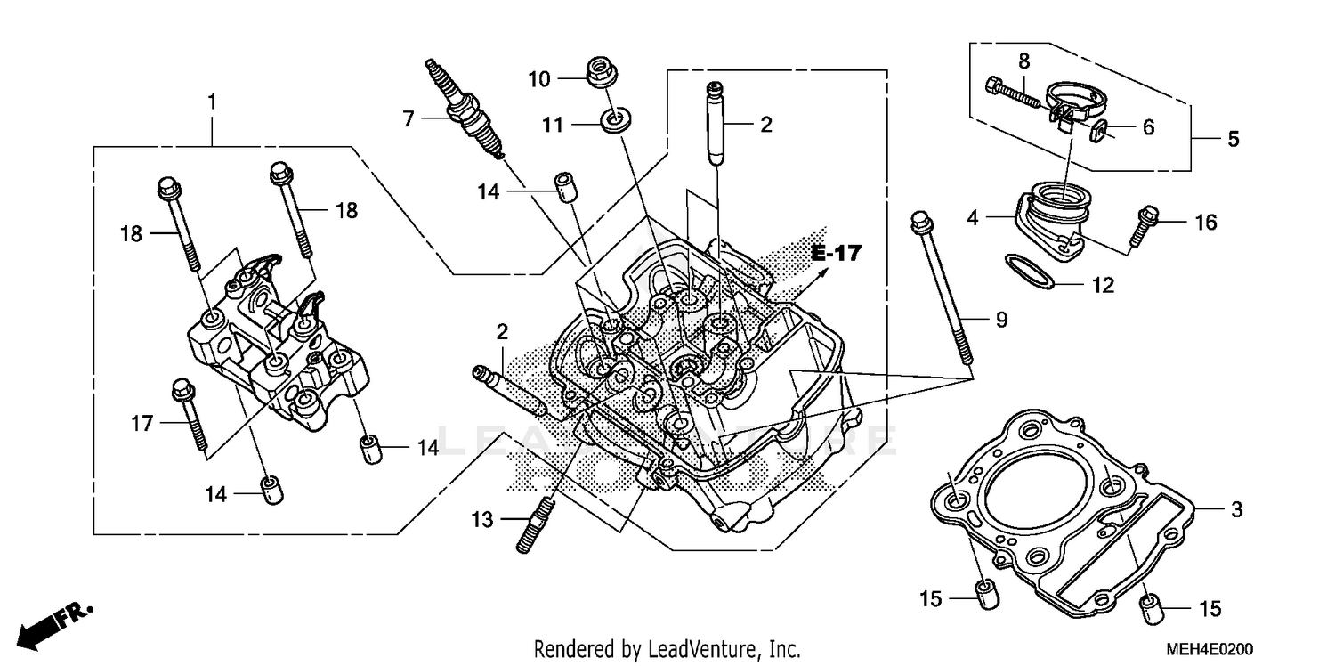 FRONT CYLINDER HEAD