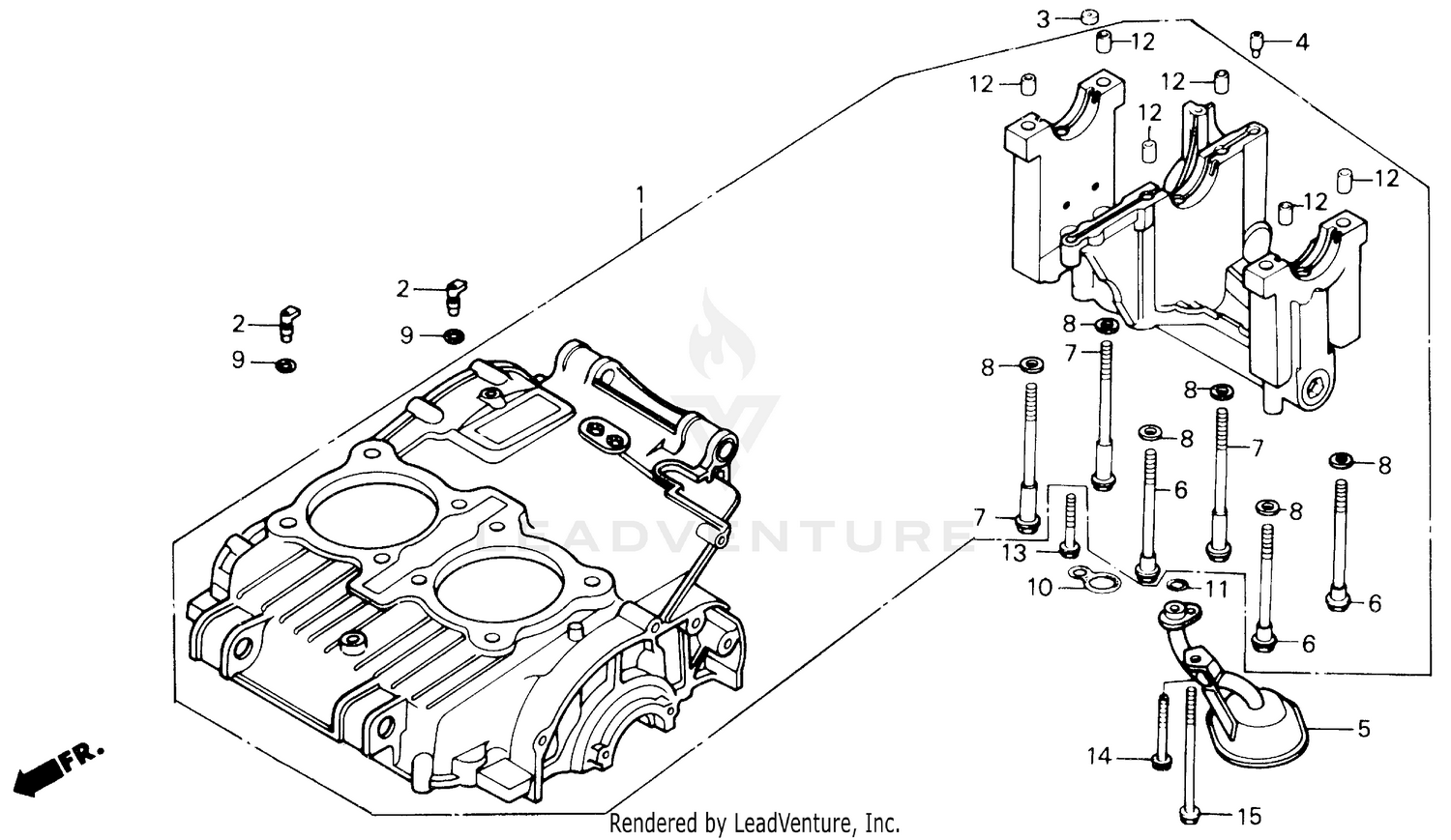 UPPER CRANKCASE SET