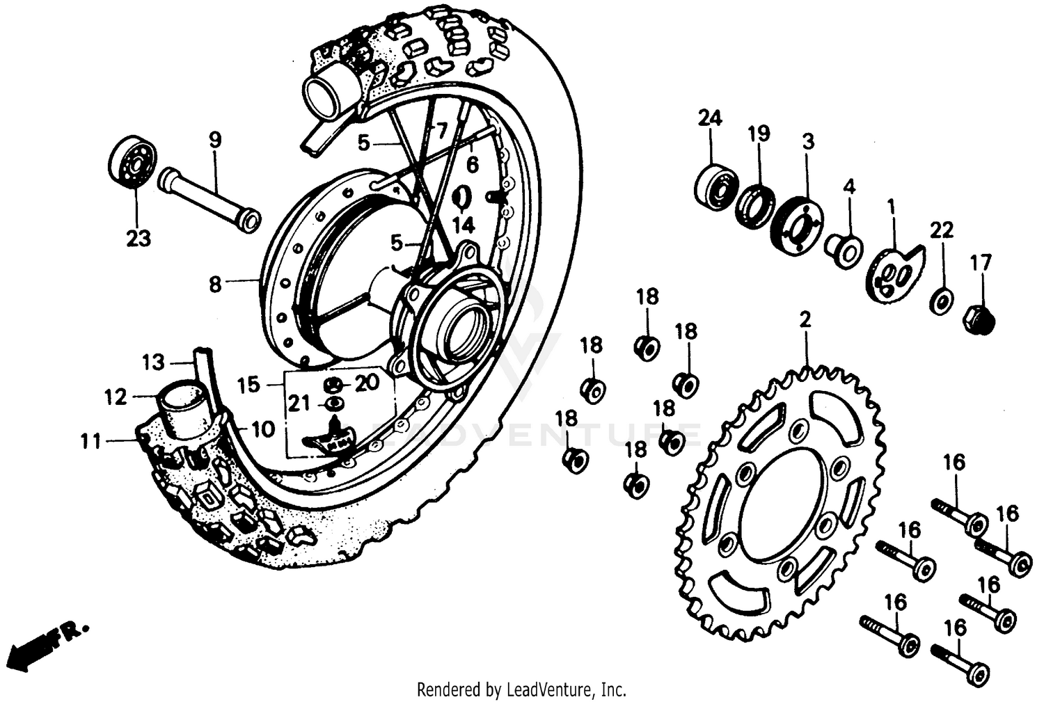 REAR WHEEL 84-89