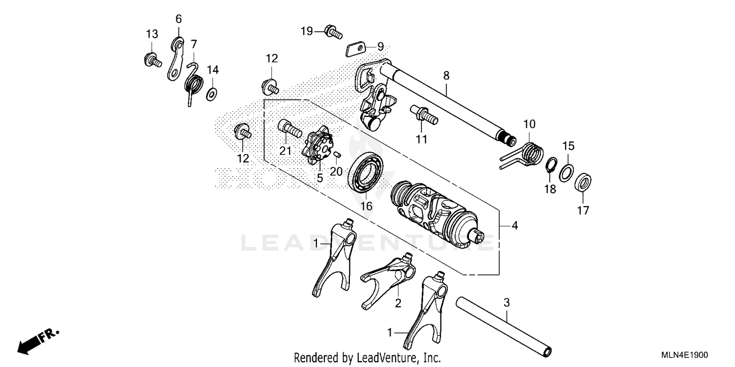 GEARSHIFT DRUM           (CRF1100A/A4)