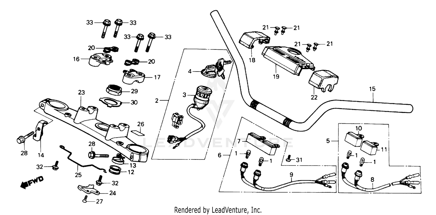 HANDLEBAR + TOP BRIDGE