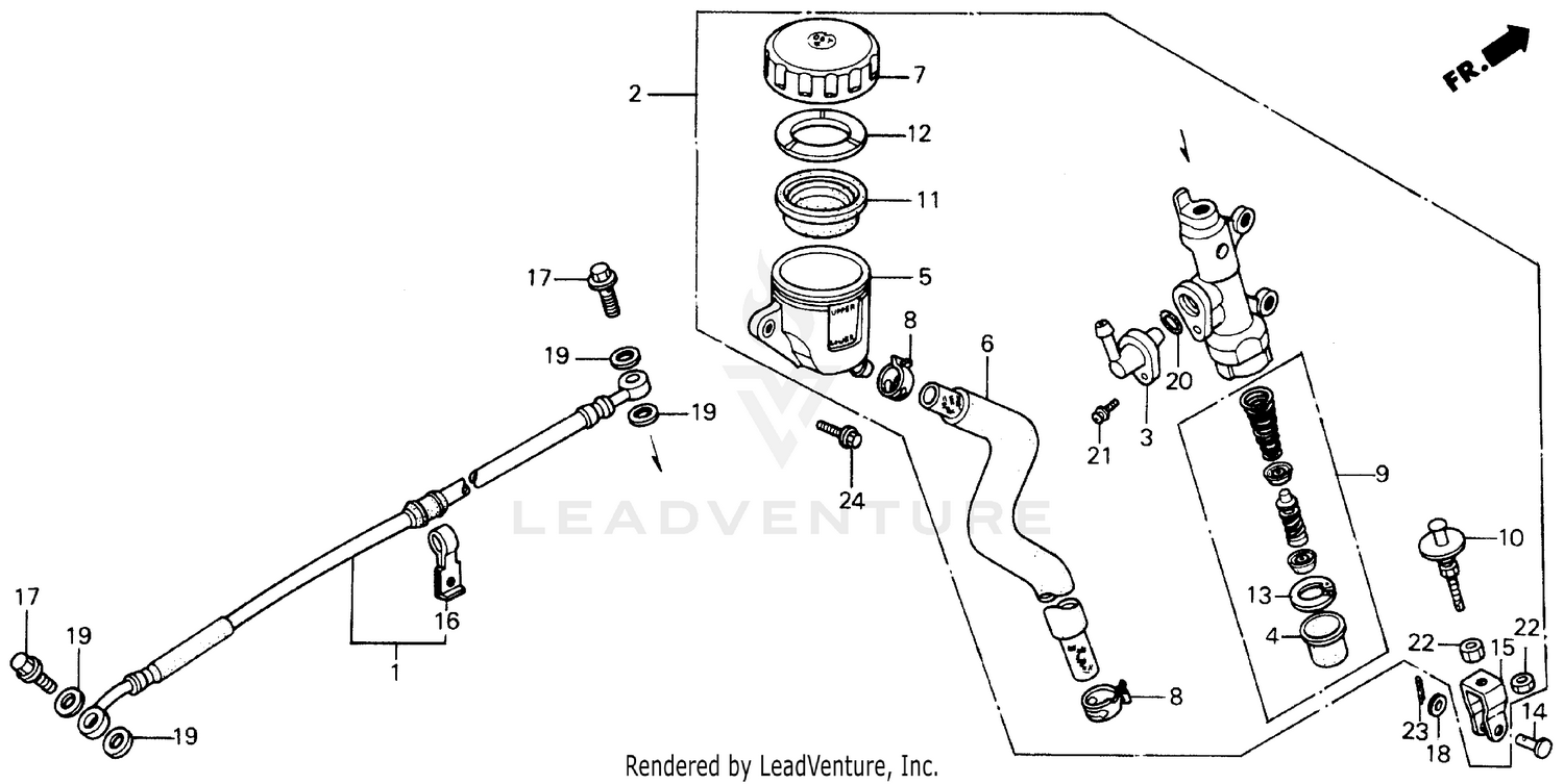 REAR BRAKE MASTER CYLINDER