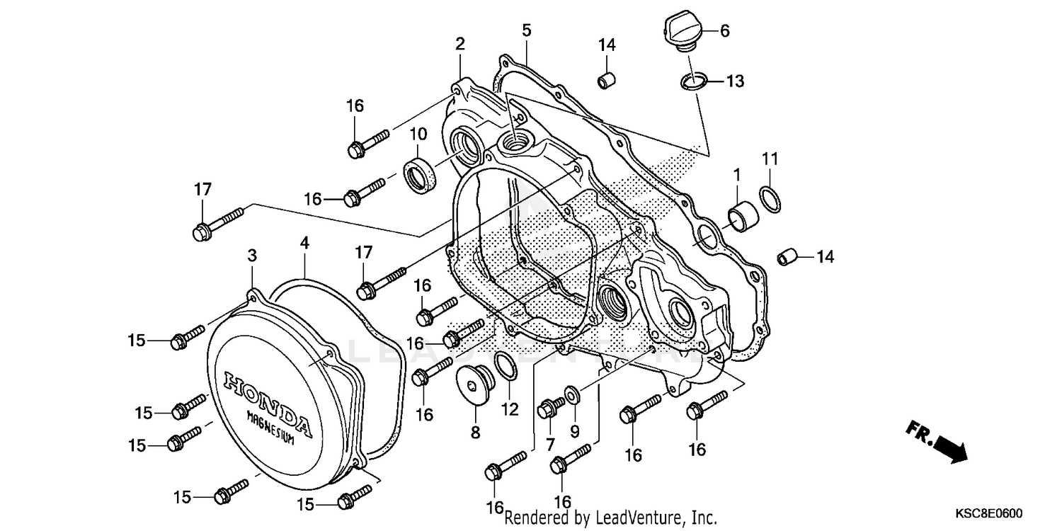 RIGHT CRANKCASE COVER