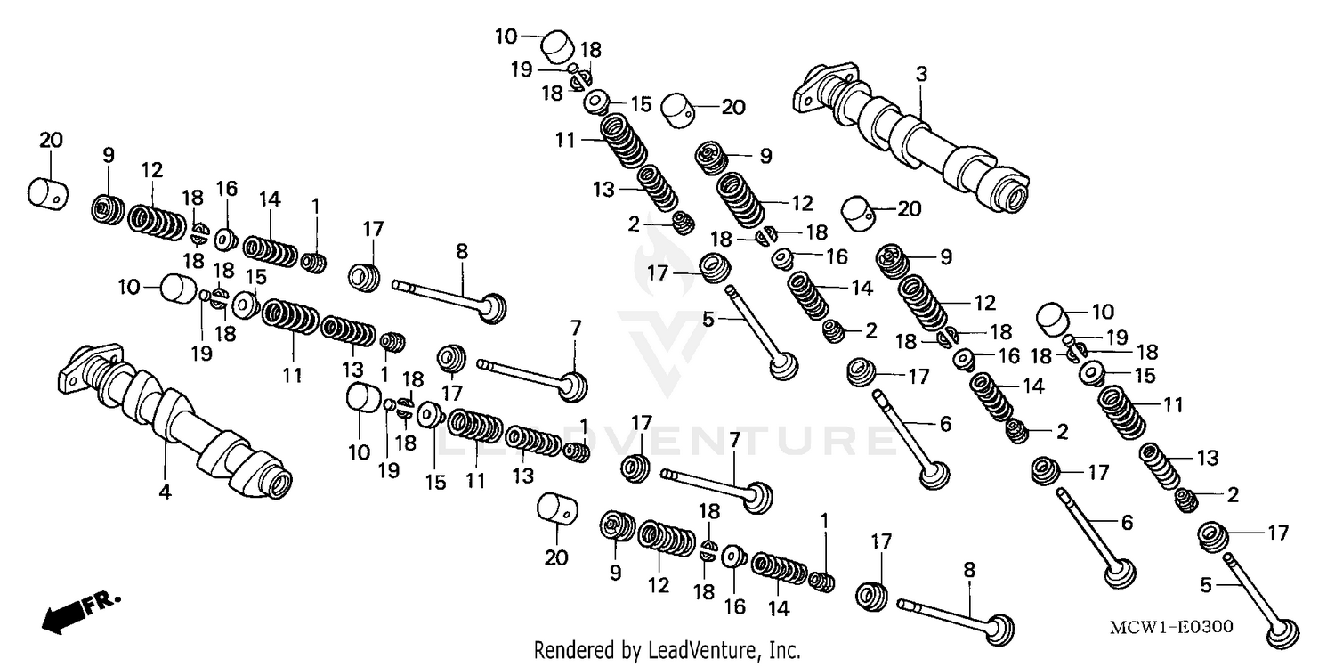 CAMSHAFT@VALVE (FR.)