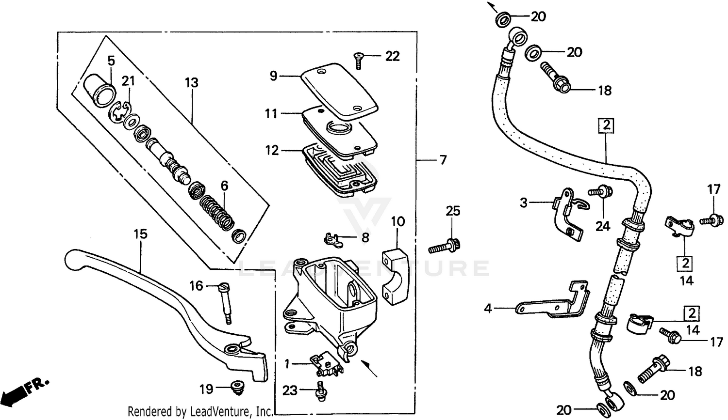 FRONT BRAKE MASTER CYLINDER