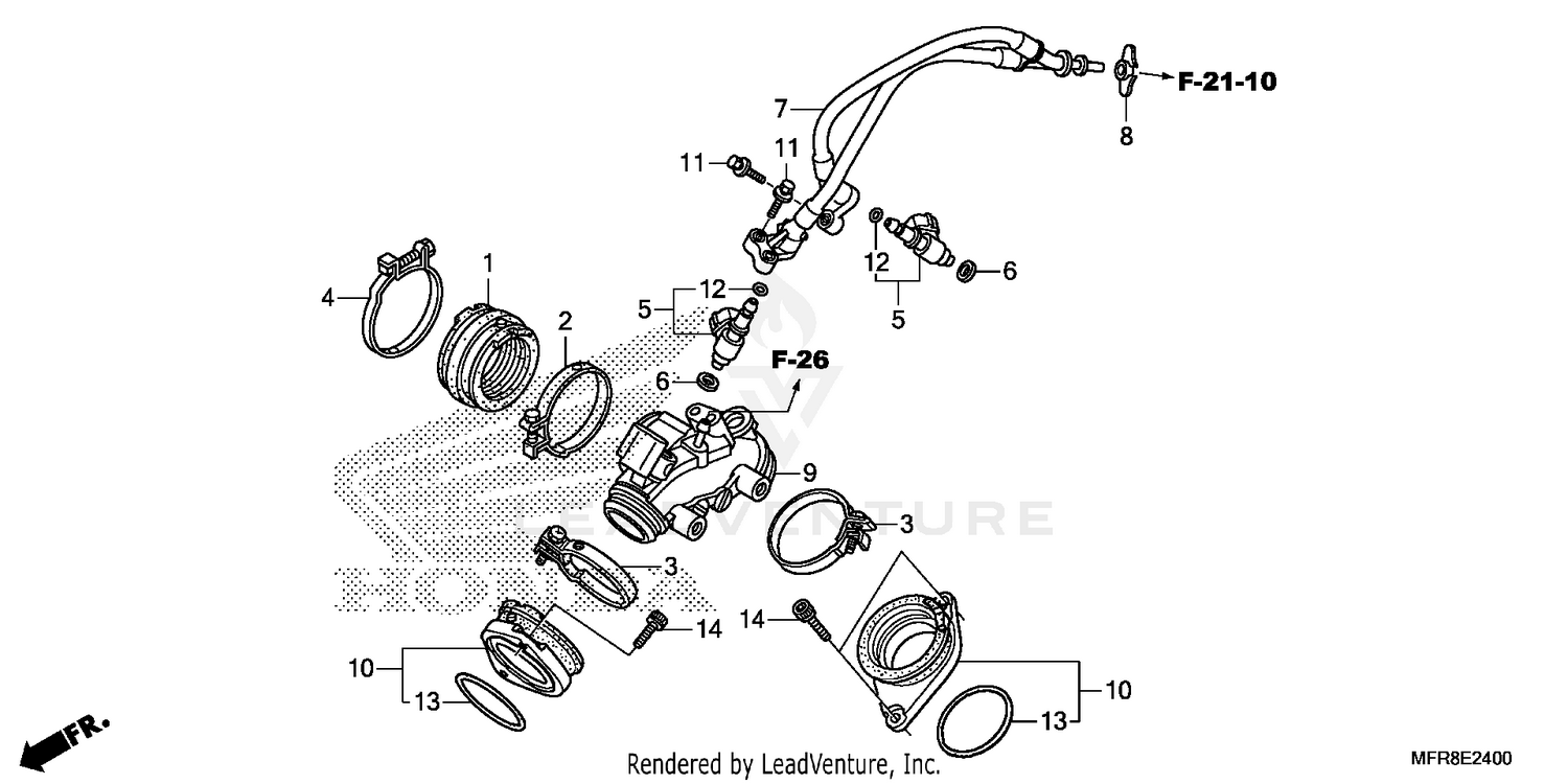INTAKE MANIFOLD@INJECTOR