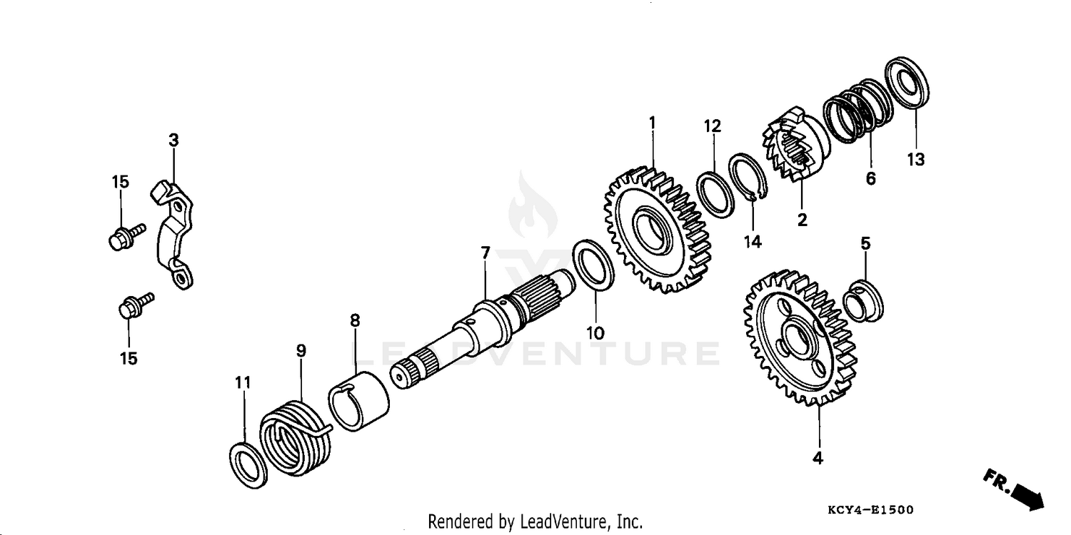 KICK STARTER SPINDLE