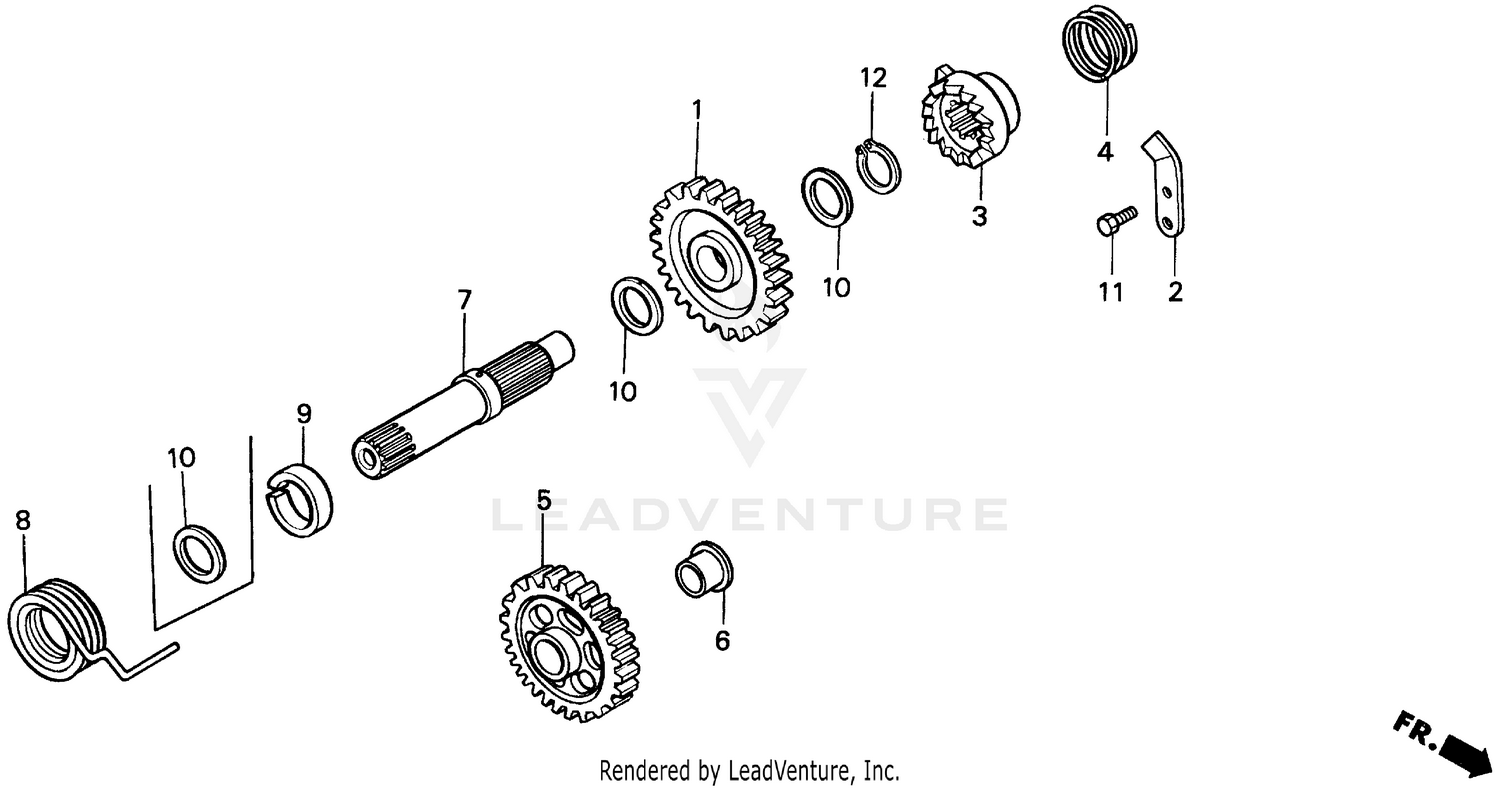 KICK STARTER SPINDLE