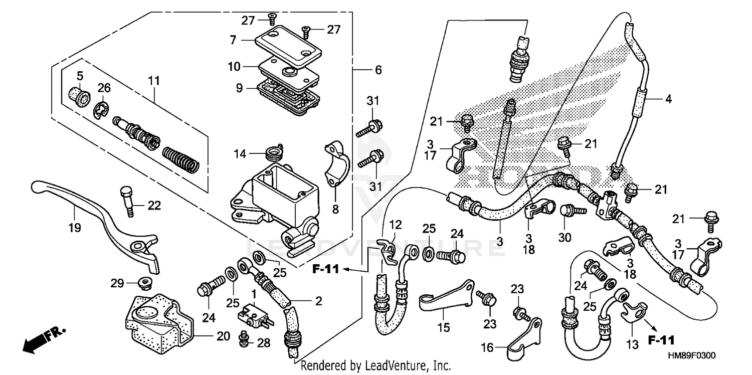 FRONT BRAKE MASTER CYLINDER