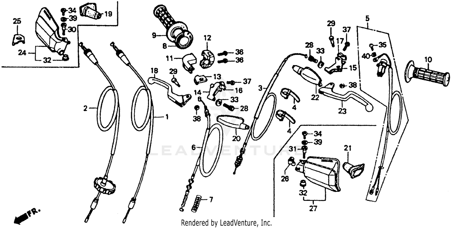 HANDLE LEVERS + CABLES