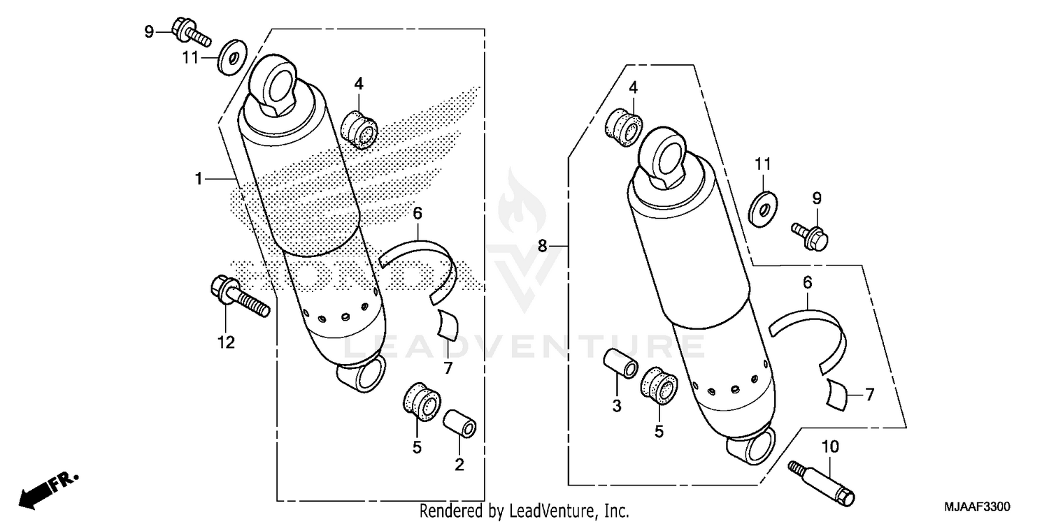REAR SHOCK ABSORBER (1)