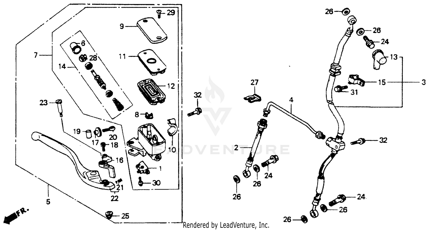 FRONT BRAKE MASTER CYLINDER 1100