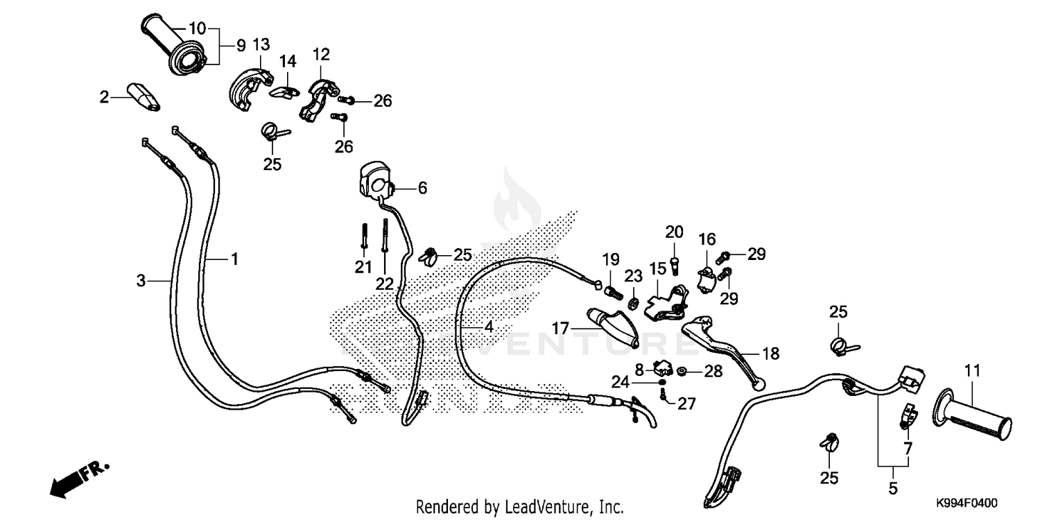 HANDLE LEVER@SWITCH@CABLE