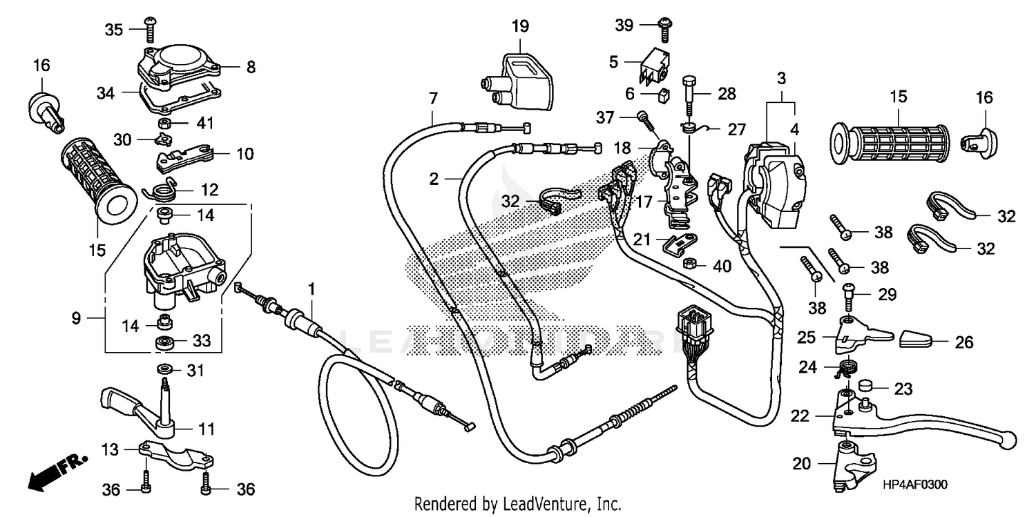 HANDLE LEVER + SWITCH + CABLE