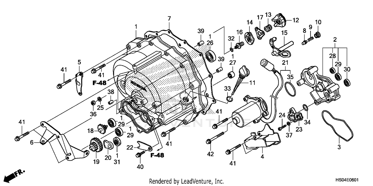 FRONT CRANKCASE COVER    (2)