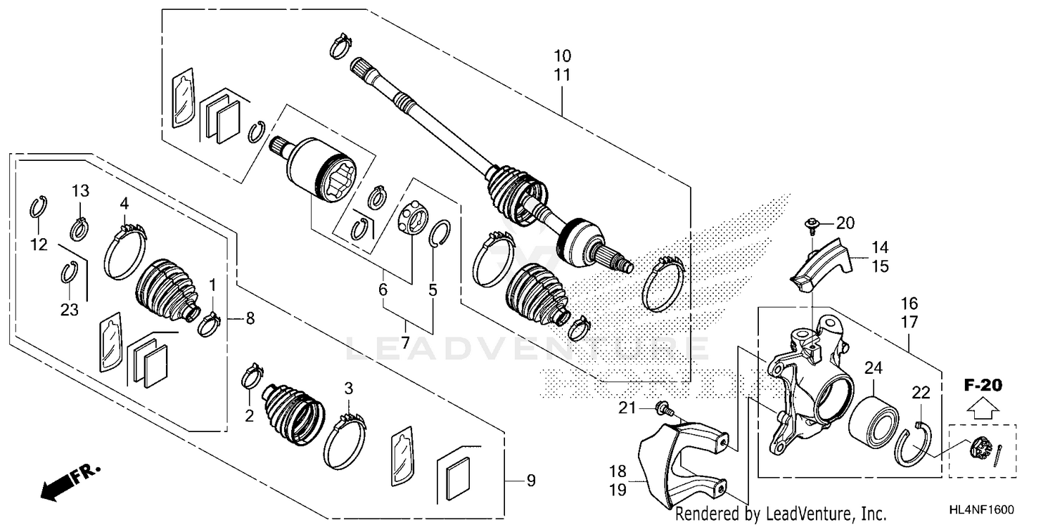 FRONT KNUCKLE@DRIVESHAFT