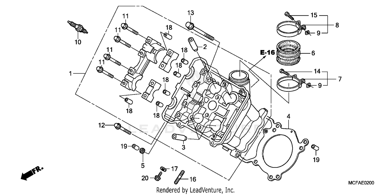 FRONT CYLINDER HEAD