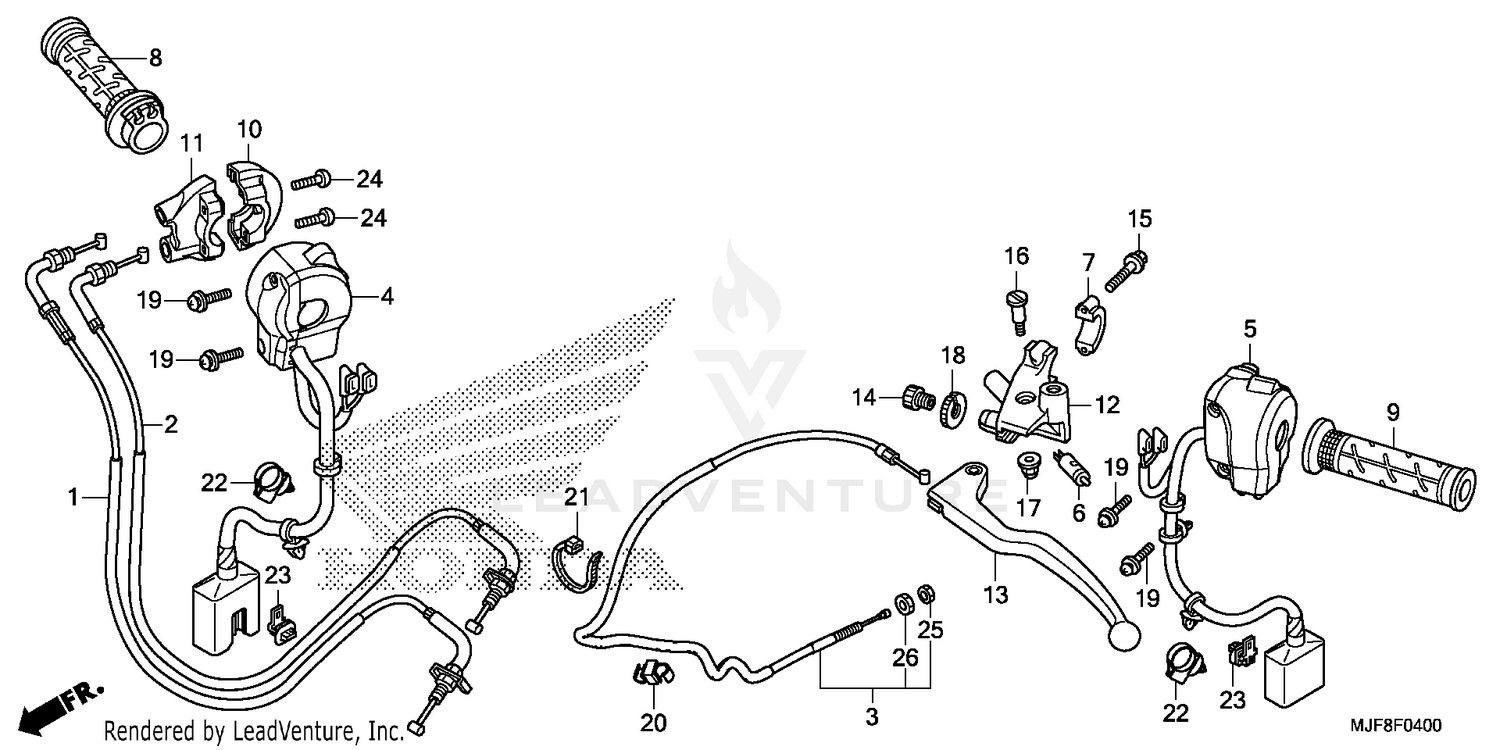 HANDLE LEVER@SWITCH@CABLE (CTX700N/NA)