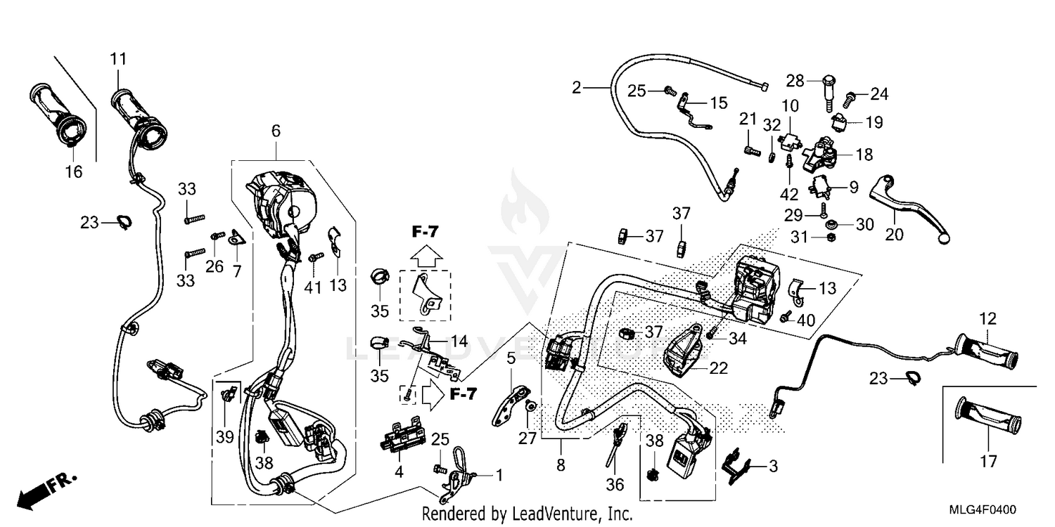 HANDLE LEVER@SWITCH@CABLE (MT)