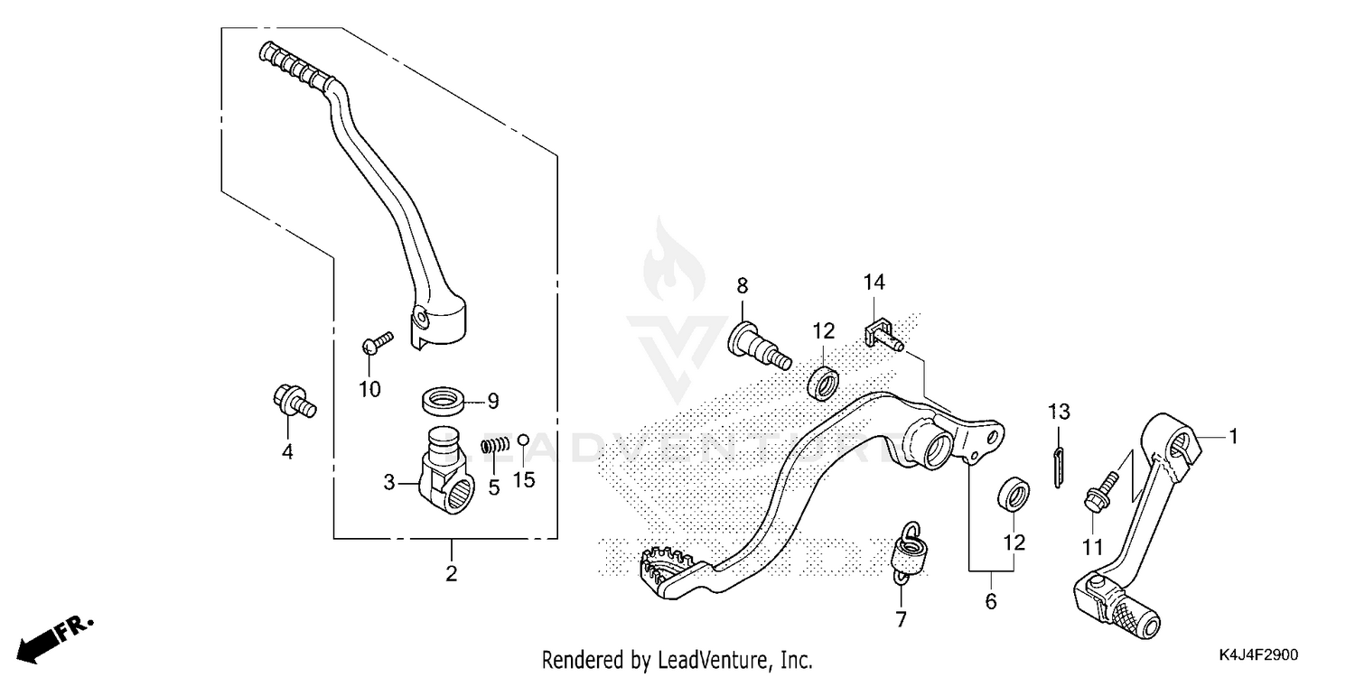 PEDAL@KICK STARTER ARM