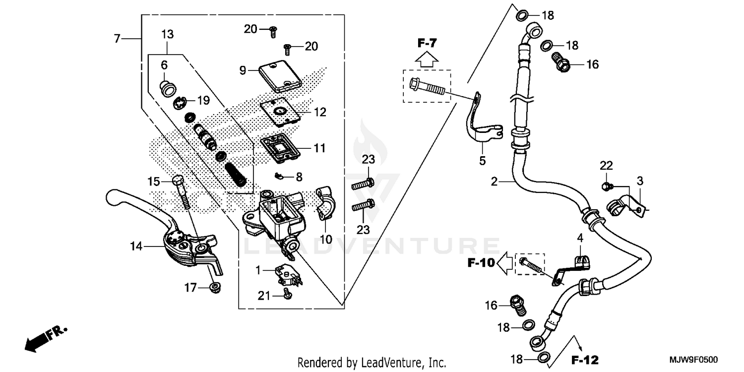 FRONT BRAKE MASTER       CYLINDER (1)