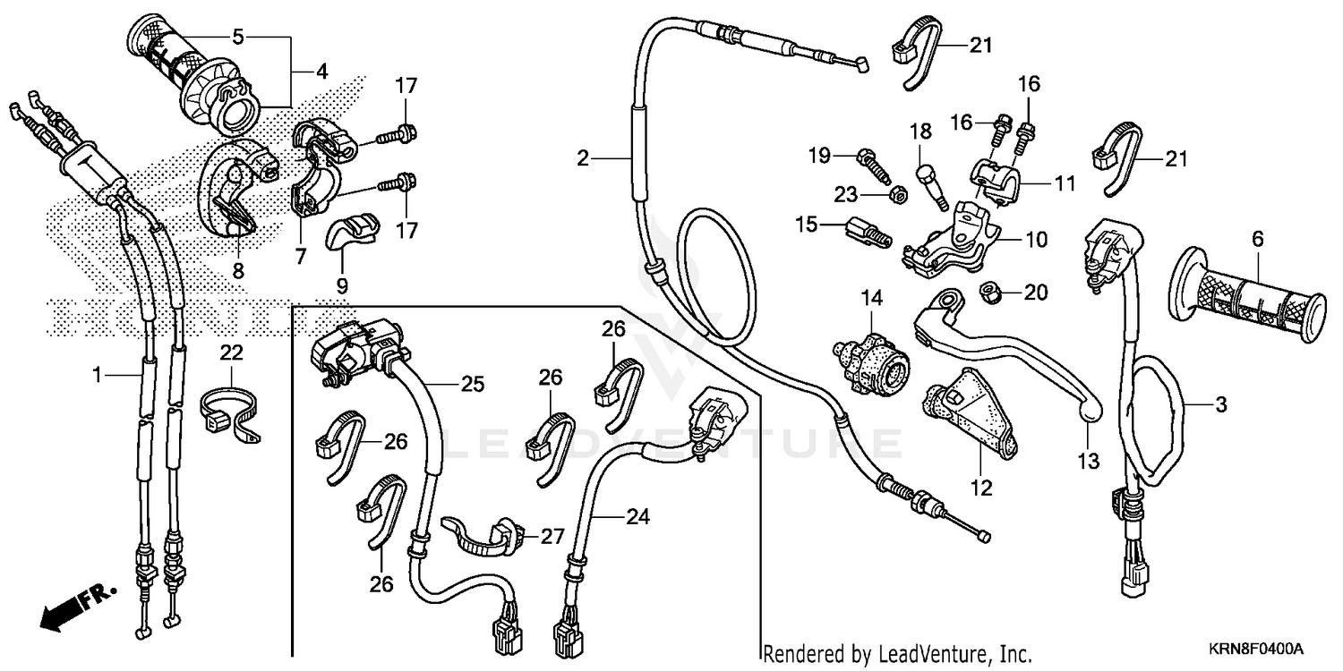 HANDLE LEVER@SWITCH@CABLE