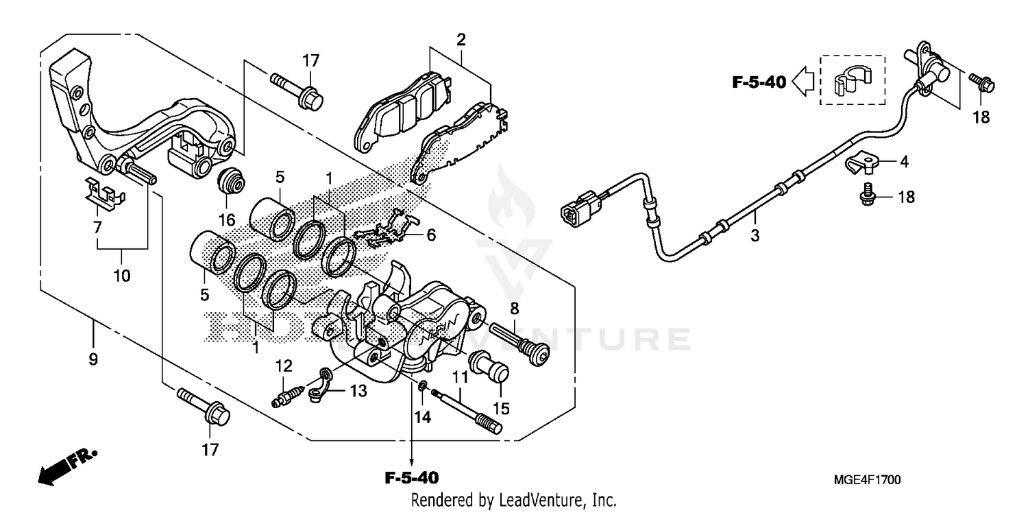 REAR BRAKE CALIPER (1)
