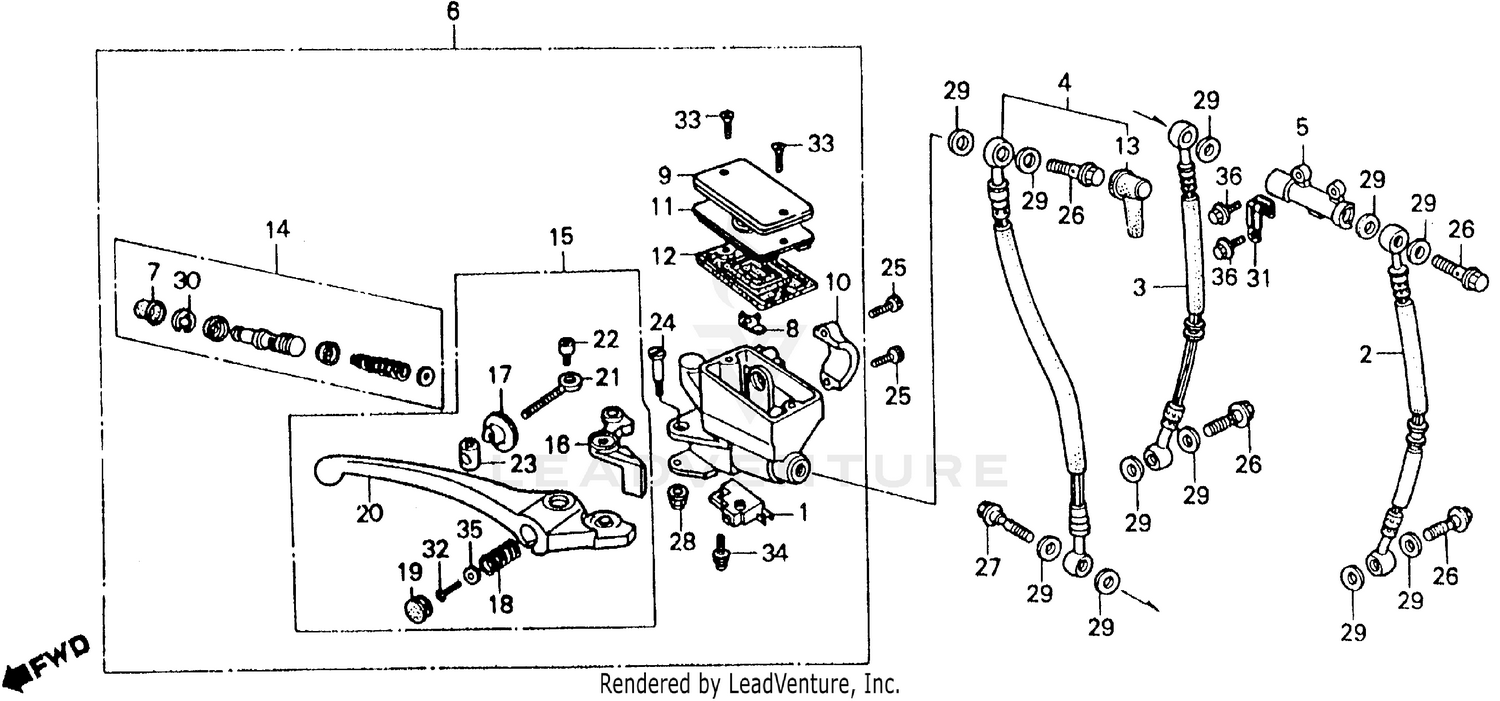 FR. BRAKE MASTER CYL.