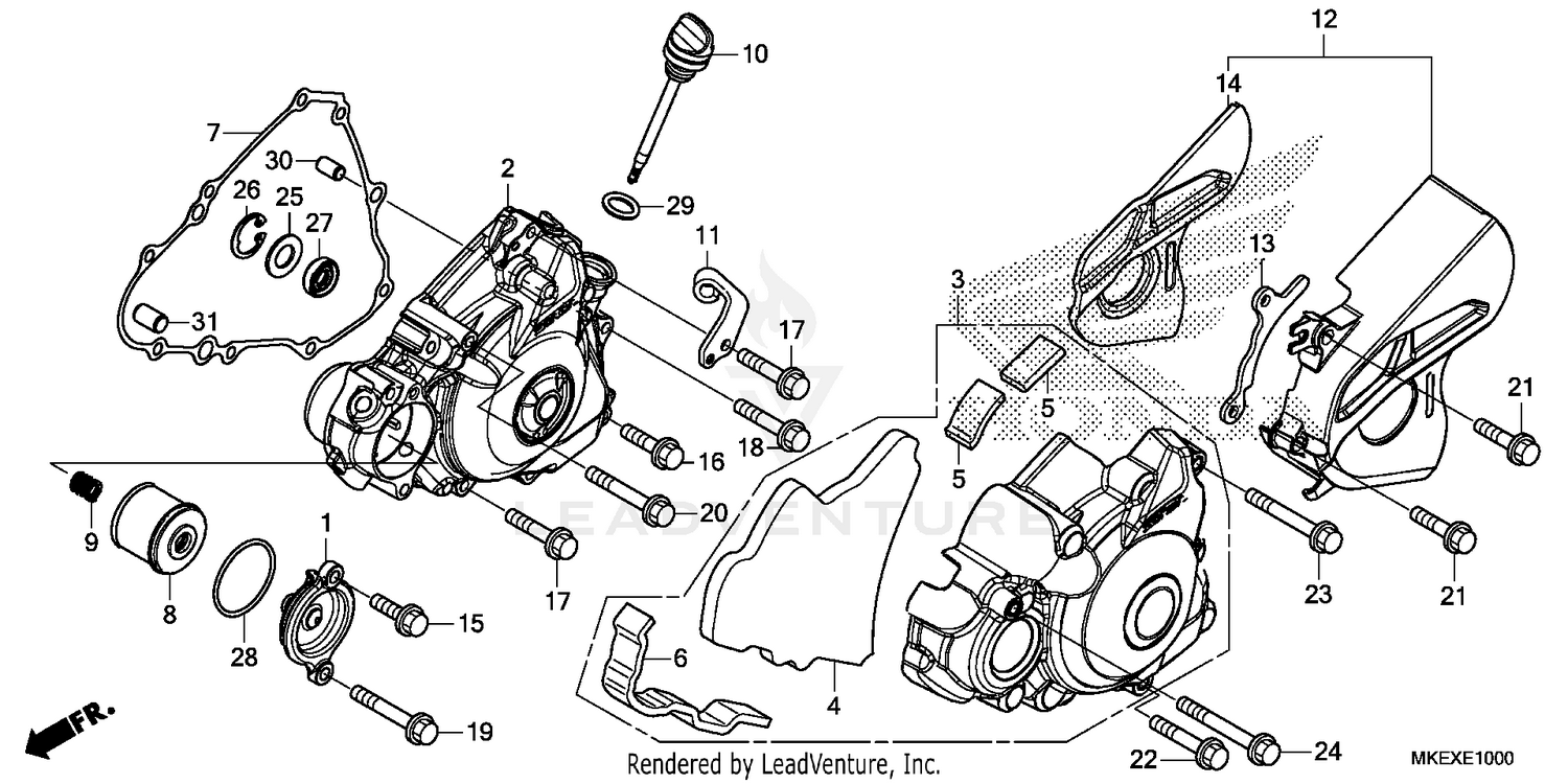 LEFT CRANKCASE COVER