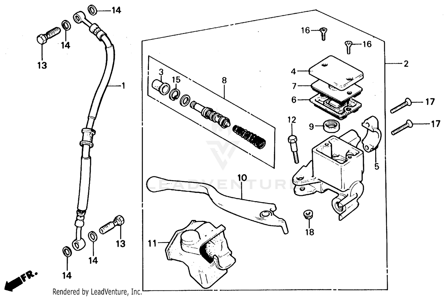 FRONT BRAKE MASTER CYLINDER