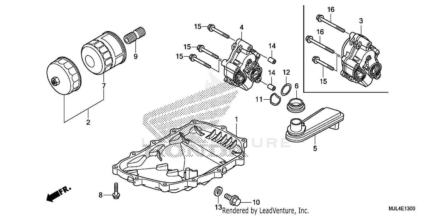 OIL PAN + OIL PUMP