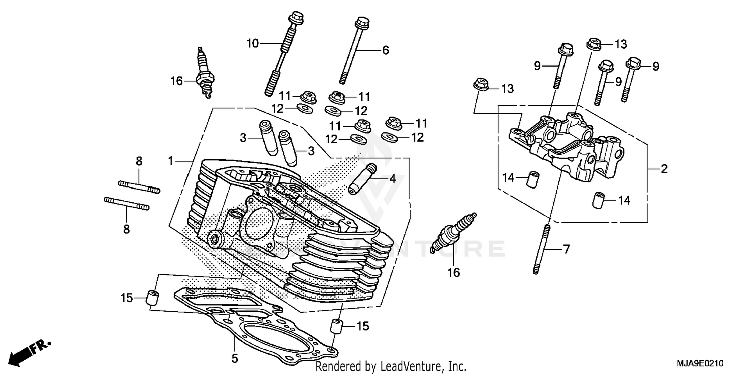 REAR CYLINDER HEAD