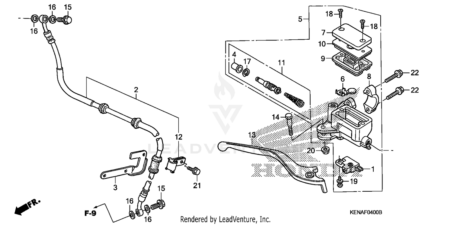 FRONT BRAKE MASTER CYLINDER
