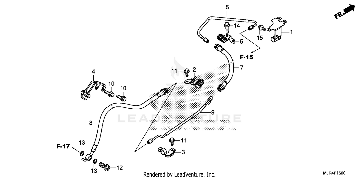 REAR BRAKE HOSE (STD)