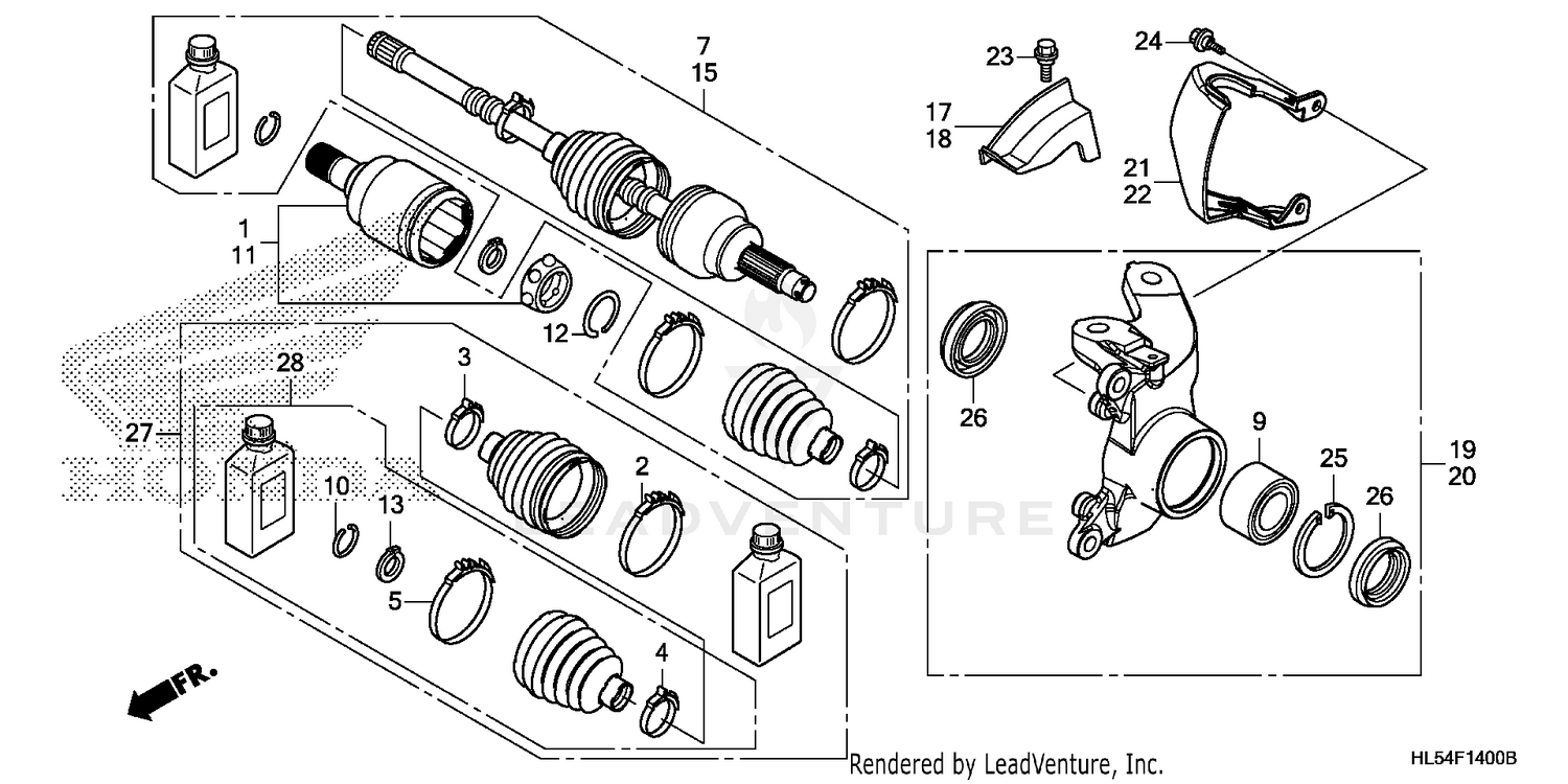FRONT KNUCKLE@DRIVESHAFT
