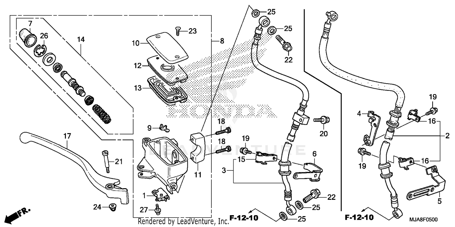 FRONT BRAKE MASTER       CYLINDER (1)