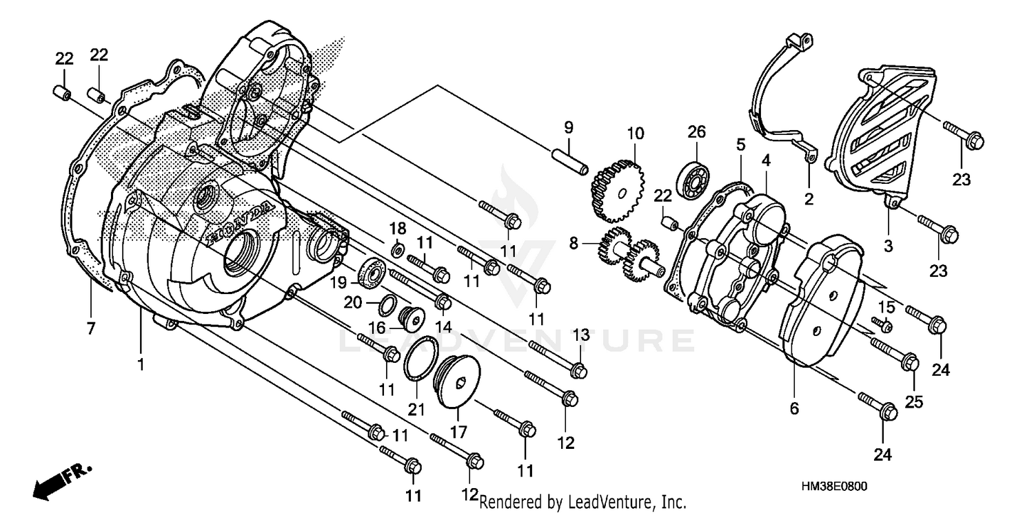 LEFT CRANKCASE COVER