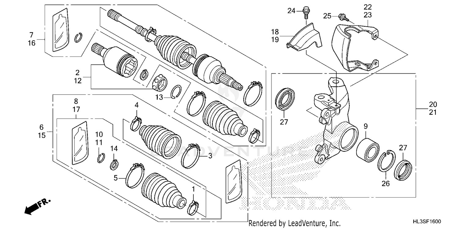 FRONT KNUCKLE@DRIVESHAFT