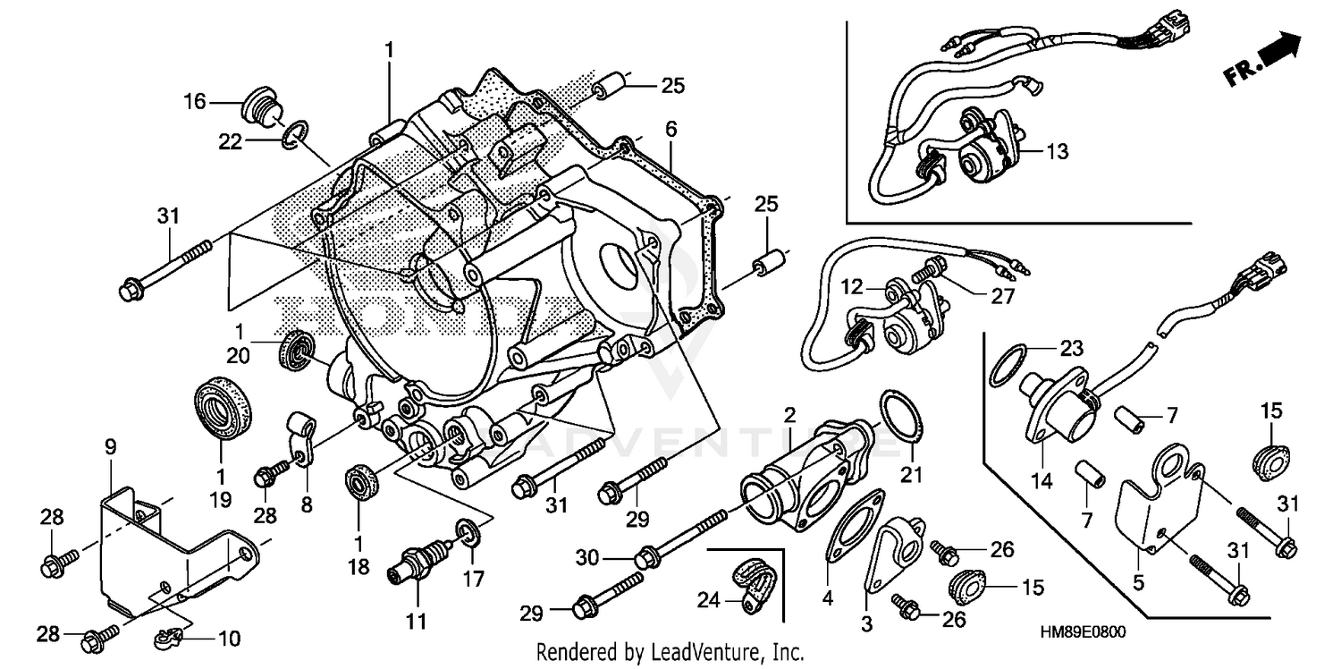 REAR CRANKCASE COVER