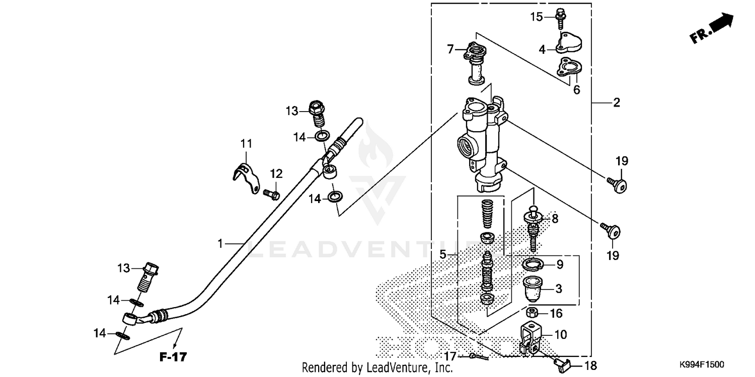 REAR BRAKE MASTER        CYLINDER