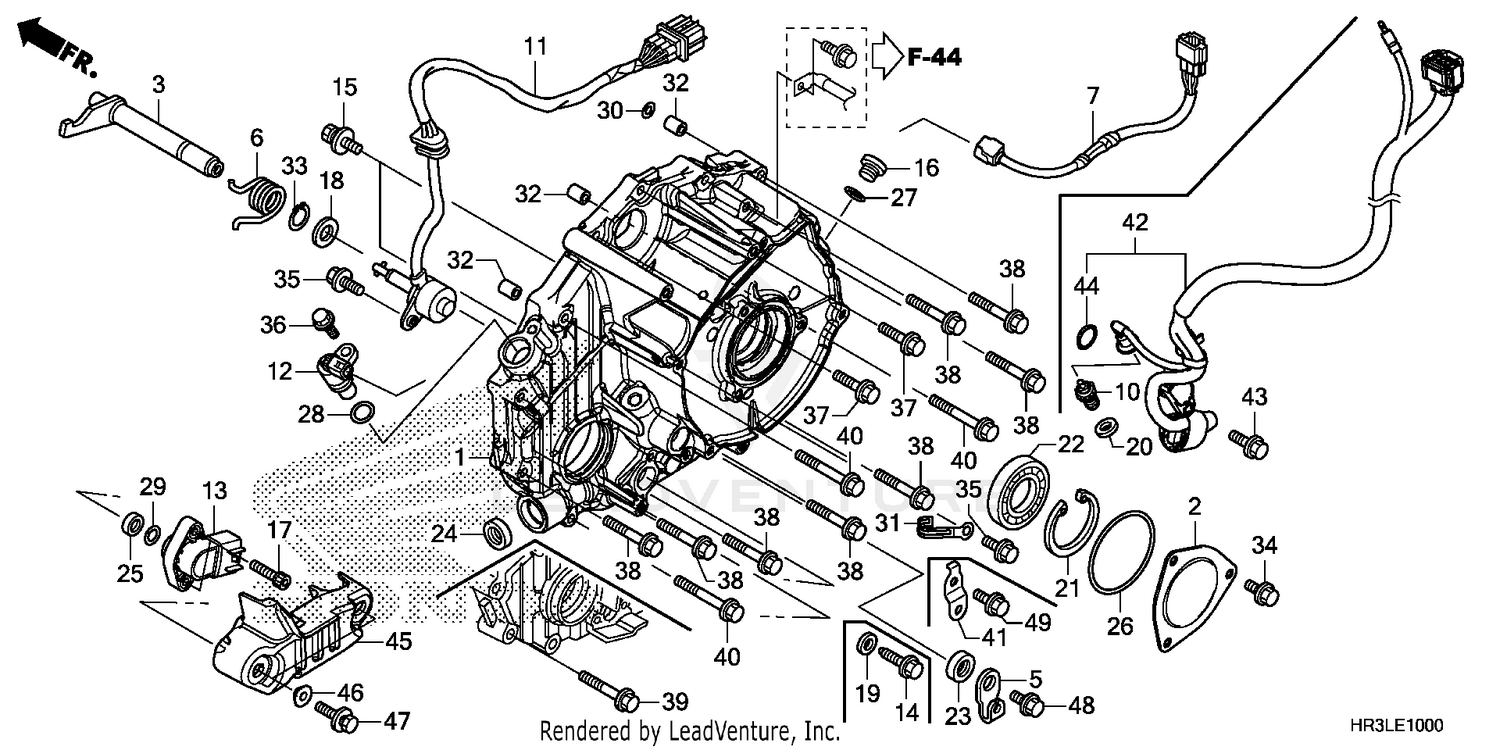 REAR CRANKCASE COVER