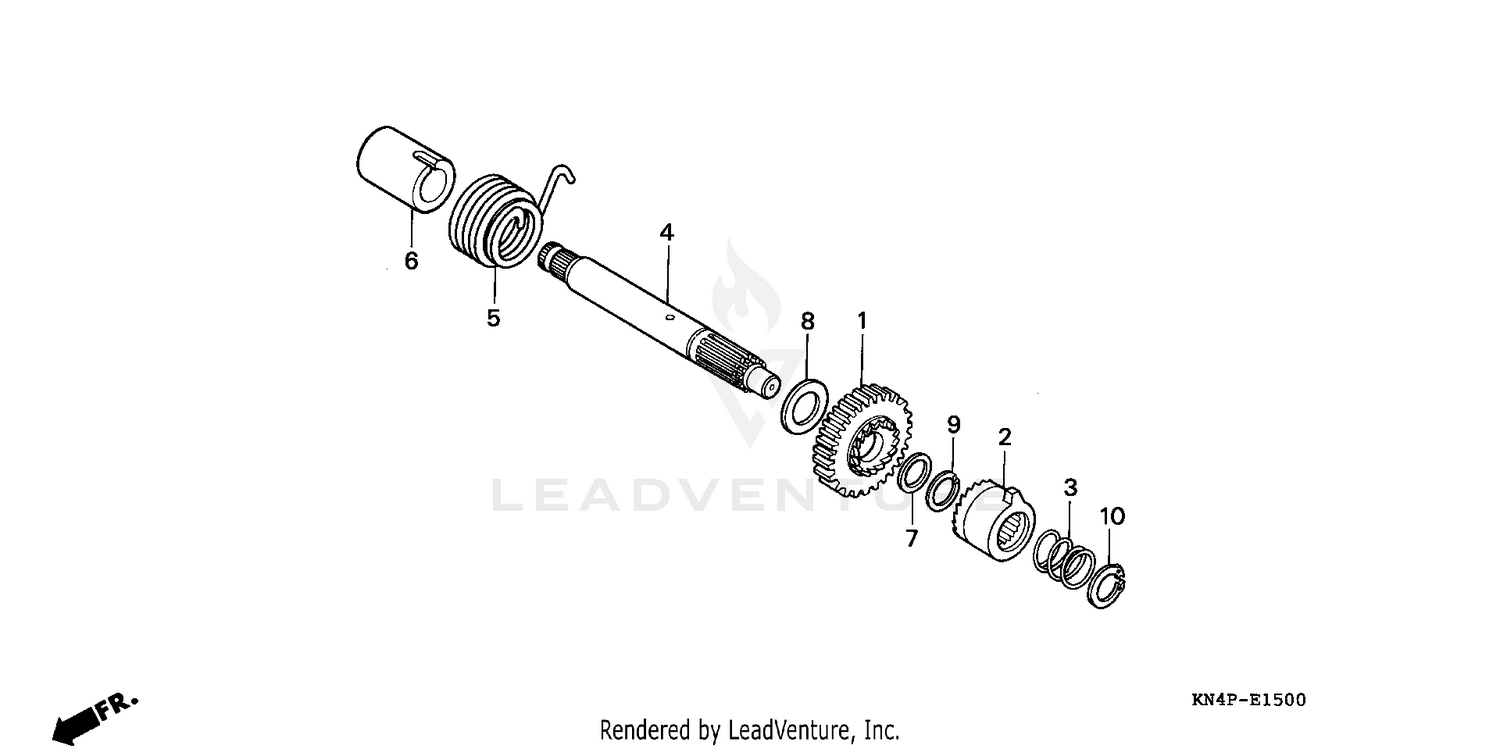 KICK STARTER SPINDLE