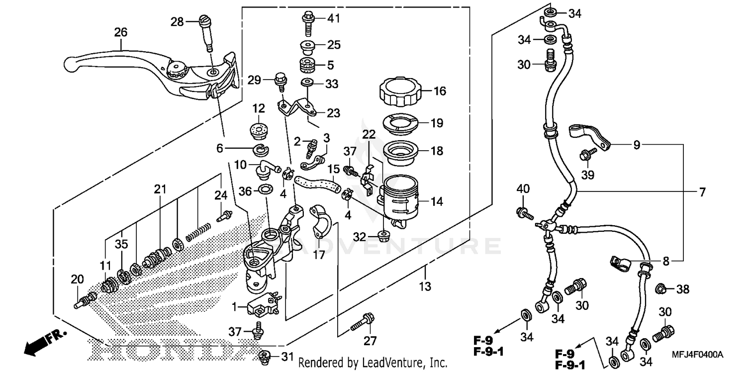 FRONT BRAKE MASTER CYLINDER (CBR600RR)