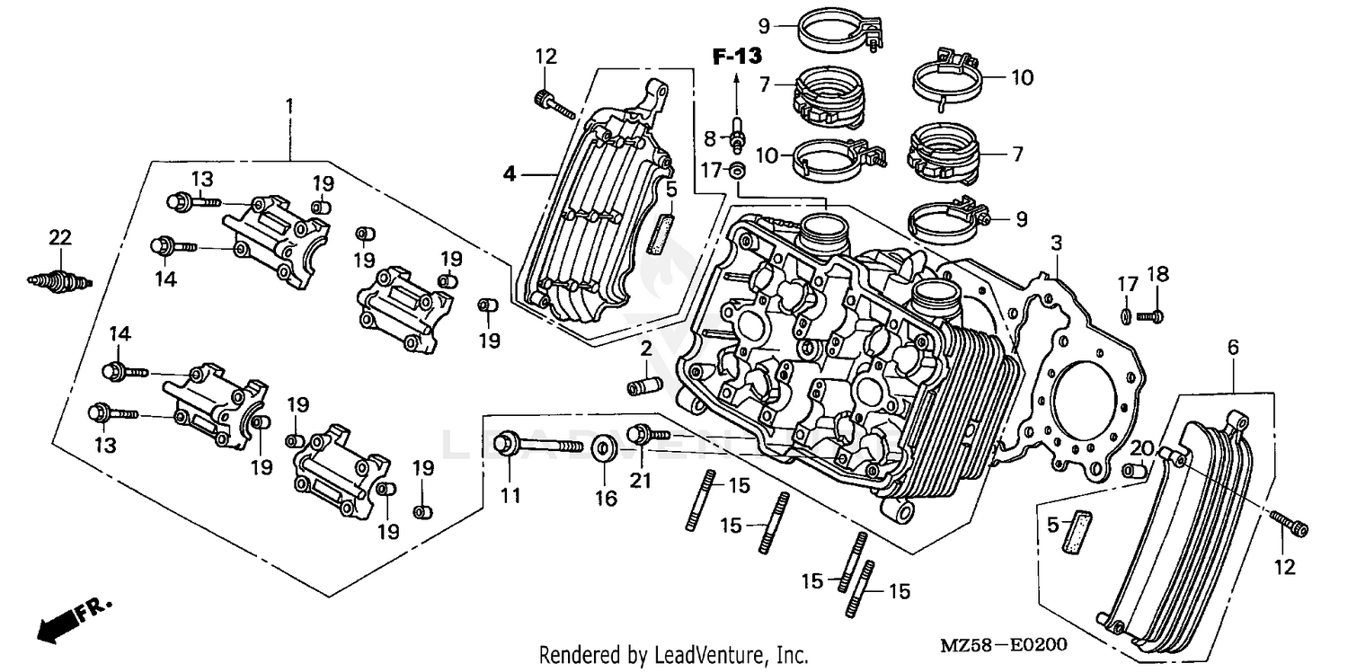 FRONT CYLINDER HEAD