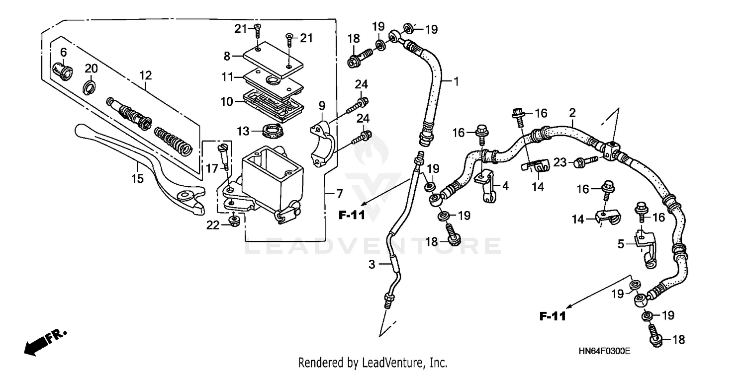 FRONT BRAKE MASTER CYLINDER ('01-'05)