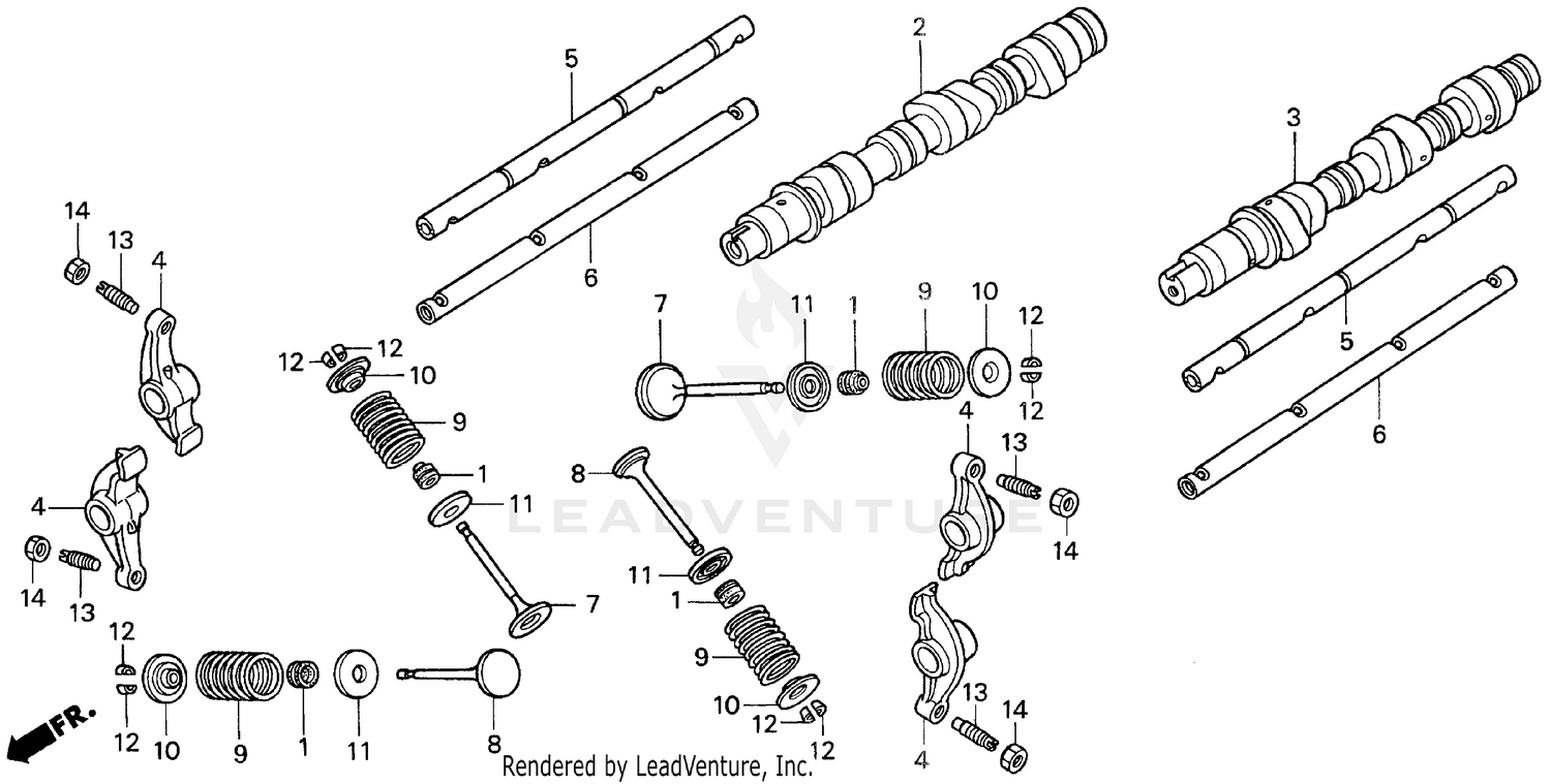 CAMSHAFT + VALVE